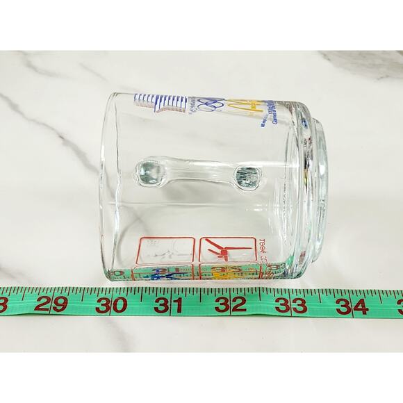Los Angeles Olympic 1984 Glass Clear Mug Teacup 10oz McDonald's 3 1/2" Vintage - Picture 14 of 15